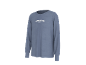Blaues Langarmshirt mit 'WEEKEND VIBES'-Aufdruck auf der Brust