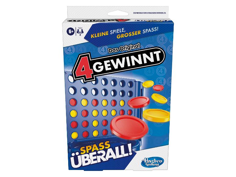 Hasbro 4 gewinnt Spiel: Spielbrett und Spielsteine für das klassische Verbindungsspiel.
