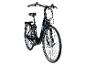 Ein schwarzes Zündapp E-Bike, seitlich betrachtet.