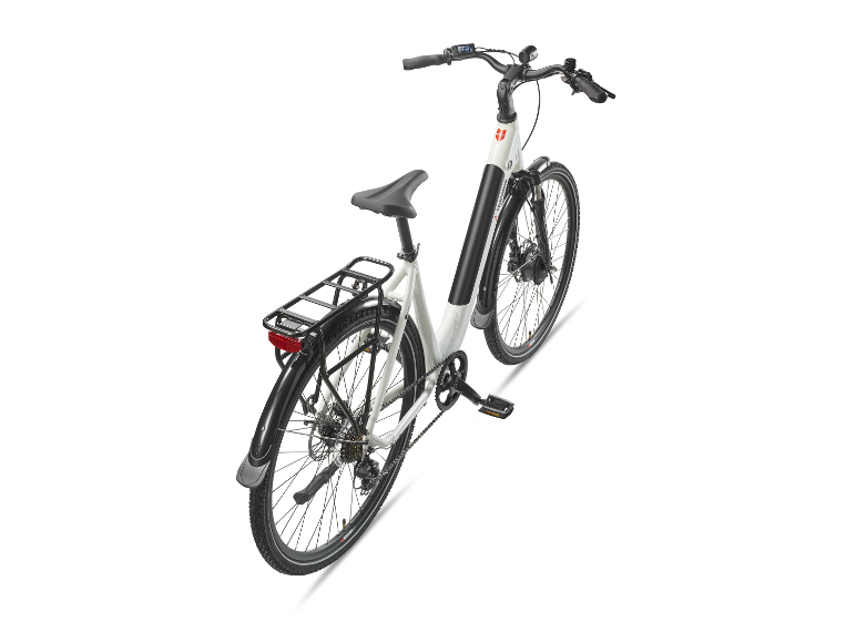 TELEFUNKEN RC670 28-Zoll City E-Bike, weiß, Draufsicht