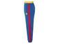 Blaue Lidl Trainingshose mit rotem Streifen.