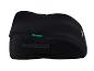 Schwarzes Lendenkissen mit grünen Akzenten und Griff