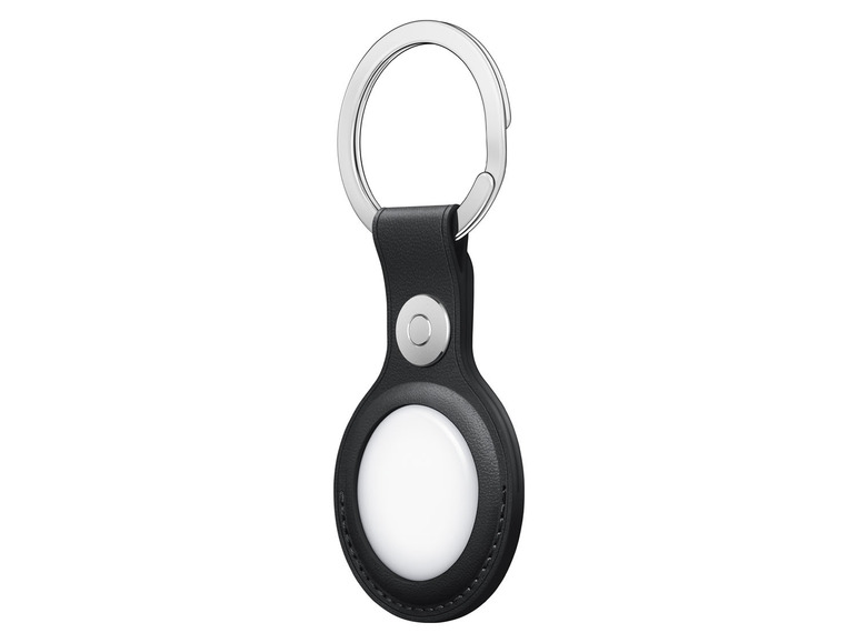 Gehe zu Vollbildansicht: Apple AirTag Leder Key Ring - Midnight - Bild 3