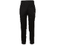 Schwarze Herren-Sporthose mit Reißverschlüssen und reflektierendem Logo.