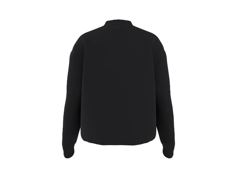 Schwarzes Langarm-Sweatshirt, Rückansicht