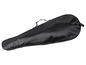 Eine schwarze Tasche für einen Badminton-Schläger.