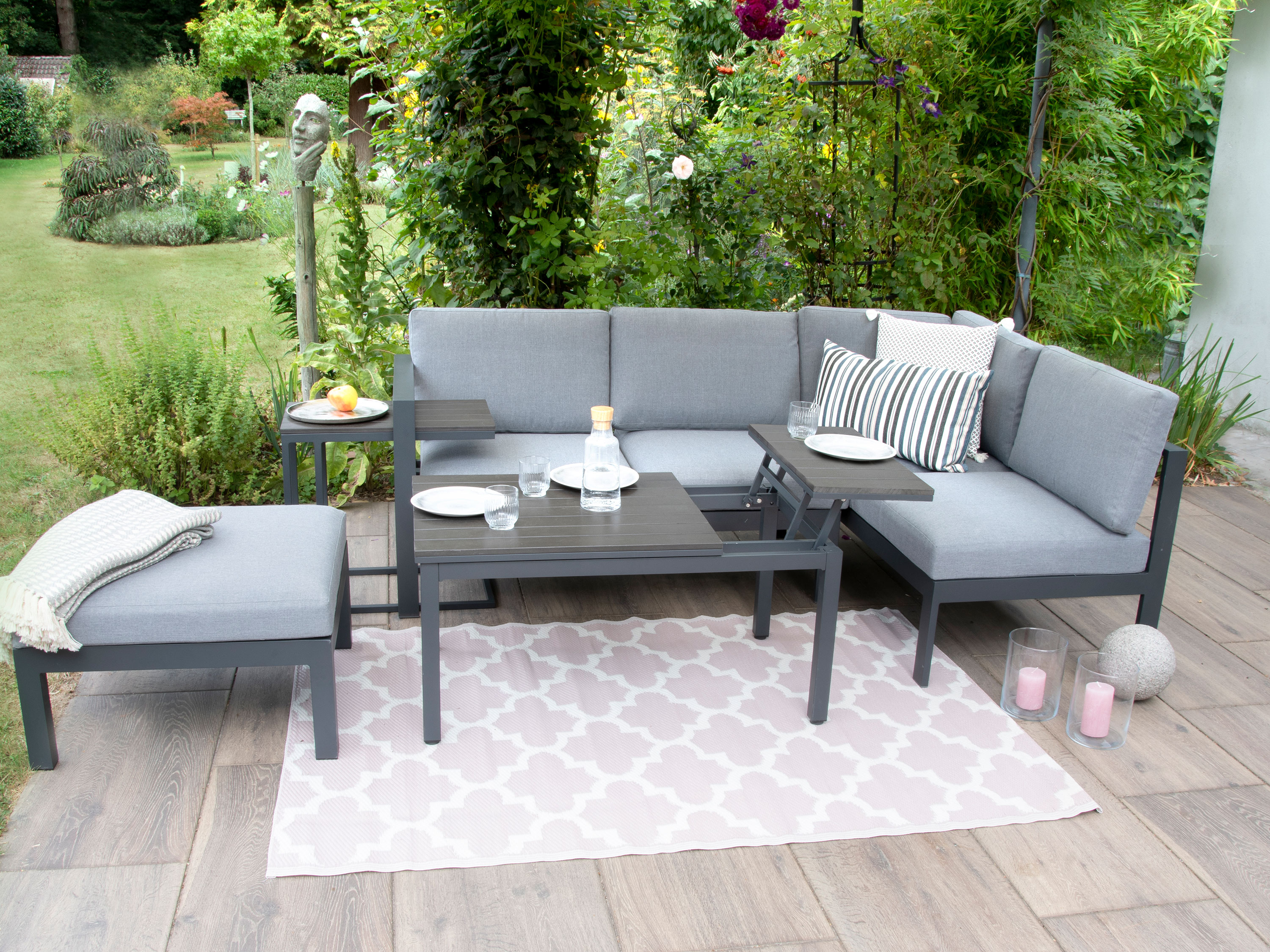 BELLAVISTA - HOME & GARDEN® Alu-Lounge »Braga« inkl. Sitz- und Rückenkissen – Bild 3 von 4