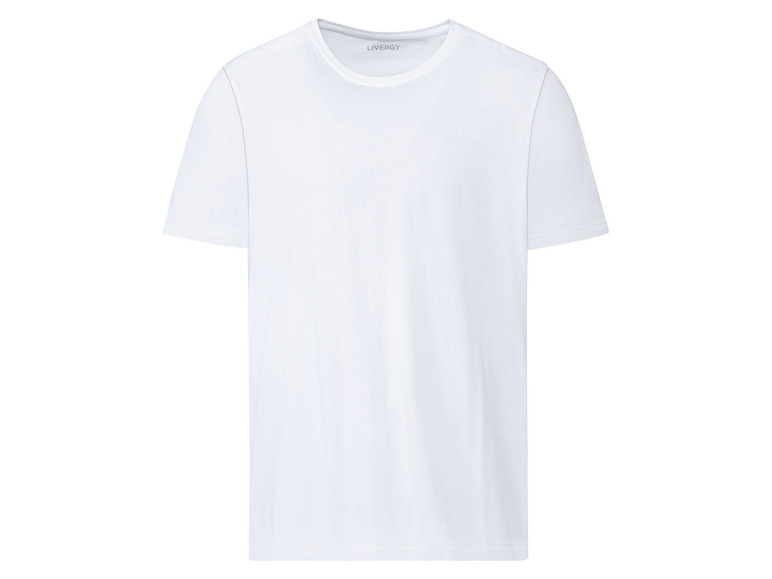 Gehe zu Vollbildansicht: LIVERGY® Herren T-Shirt, 2 Stück, körpernah geschnitten, mit Baumwolle - Bild 3