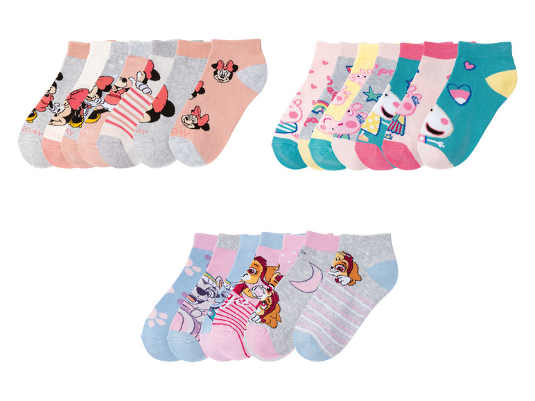 Gehe zu Vollbildansicht: Mädchen Kinder / Kleinkinder Socken, 7 Paar, mit Baumwolle - Bild 1
