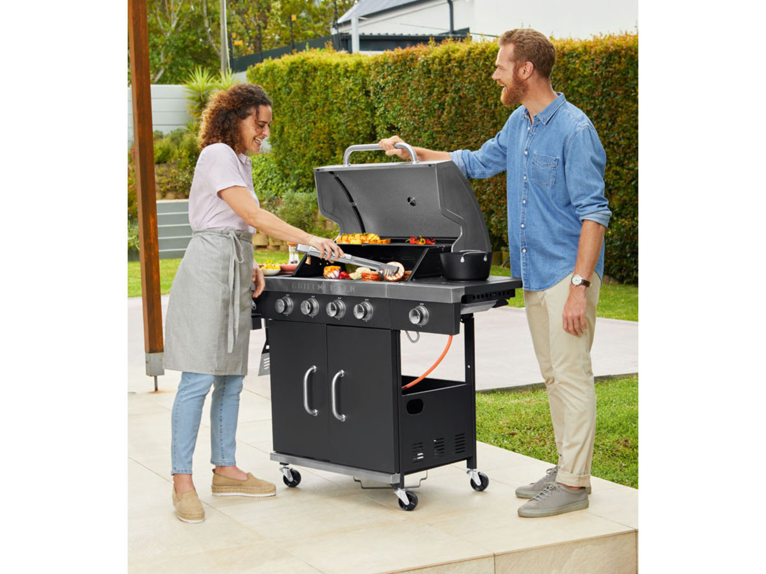LIDL Brenner, 19,7 4plus1 Gasgrill, GRILLMEISTER kW |
