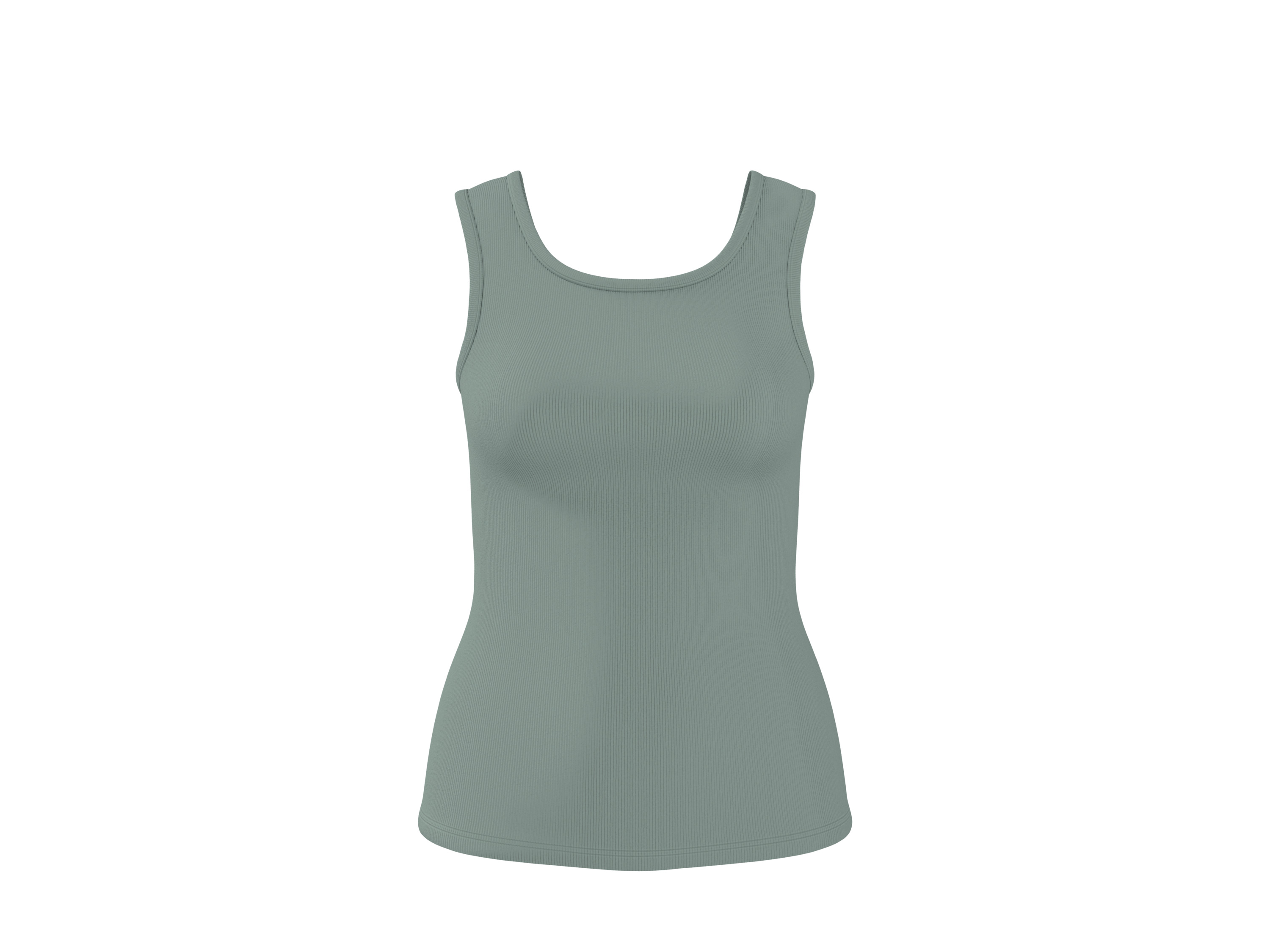 Thumbnail - esmara® Damen Top, 2 Stück (Grün/Grau, S(36/38))