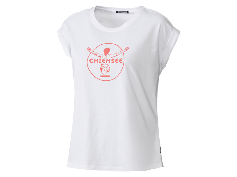 Gehe zu Vollbildansicht: Chiemsee Damen T-Shirt, mit großem Logo und Rundhalsausschnitt - Bild 4