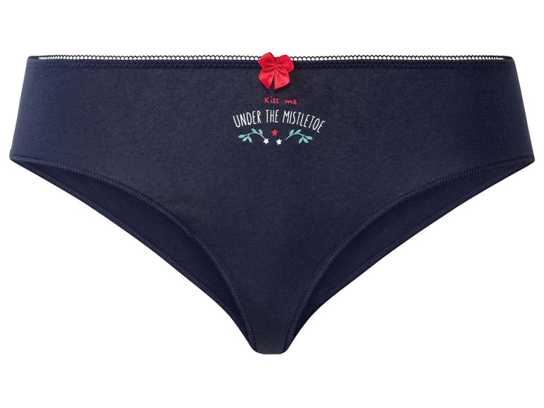 Gehe zu Vollbildansicht: Happy Shorts Damen Slips, 4 Stück, mit Weihnachtsmotiv & Geschenkverpackung - Bild 8
