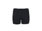 Schwarze Damen-Sportshorts, Rückansicht