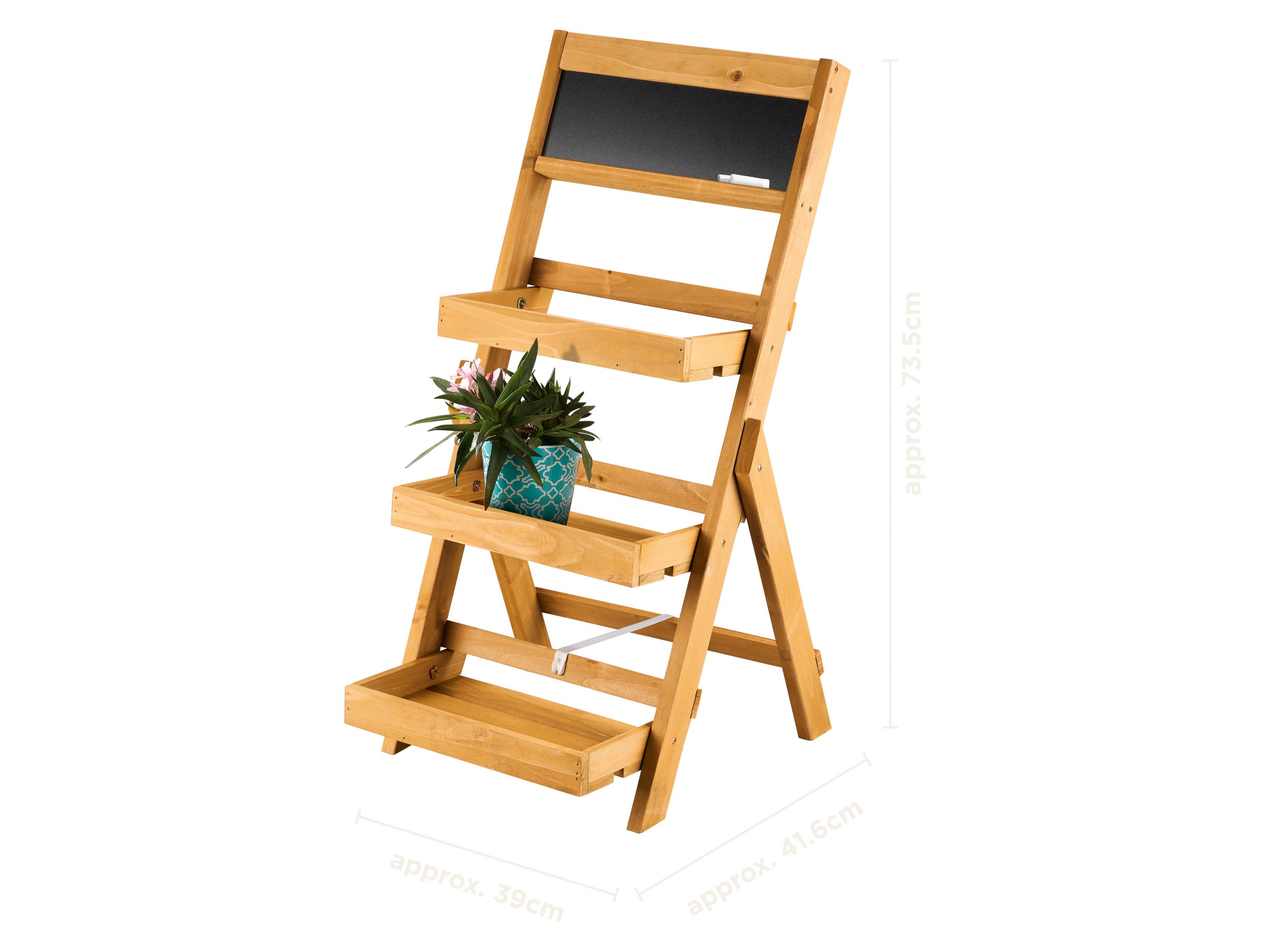 Thumbnail - LIVARNO® Pflanzentreppe Holz (Braun)