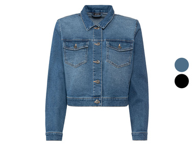 esmara® - Damen Jeansjacke, modisch kurze Form, mit Kentkragen 