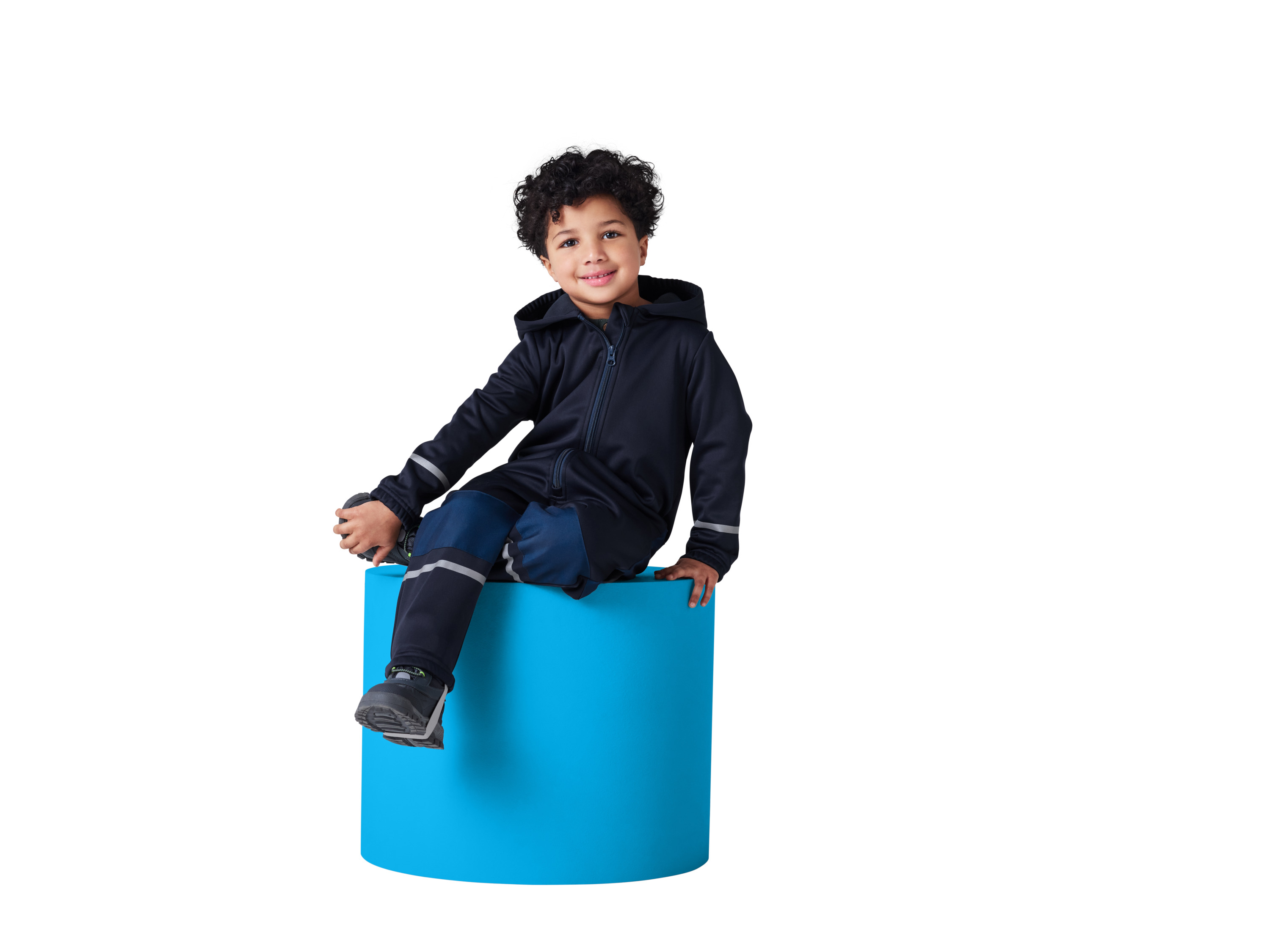 LUPILU® Baby Kleinkinder Matsch- und Buddel-Overall Softshell, gefüttert (Navy, 110/116) – Bild 2 von 4