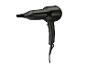 Schwarzer SilverCrest Haartrockner mit Temperatur- und Geschwindigkeitsregler.