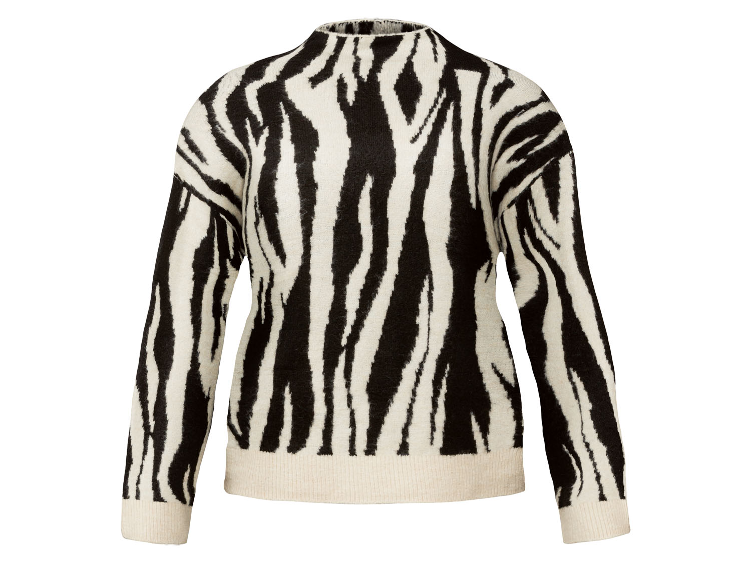 esmara® Damen Pullover (Zebra, L(44/46)) | 04055332075086