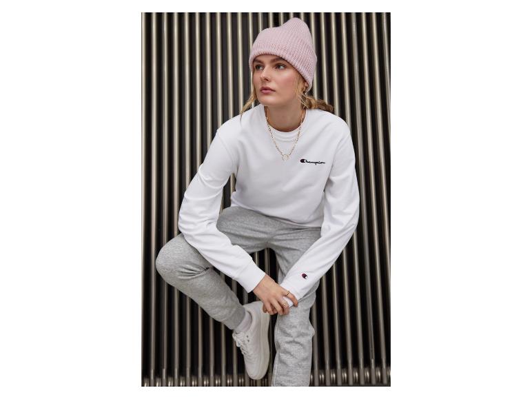 Damen Sweatshirt mit Rundhalsausschnitt