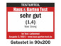 Testergebnis für einen Lattenrost, bewertet als 'sehr gut' vom Haus & Garten Test.