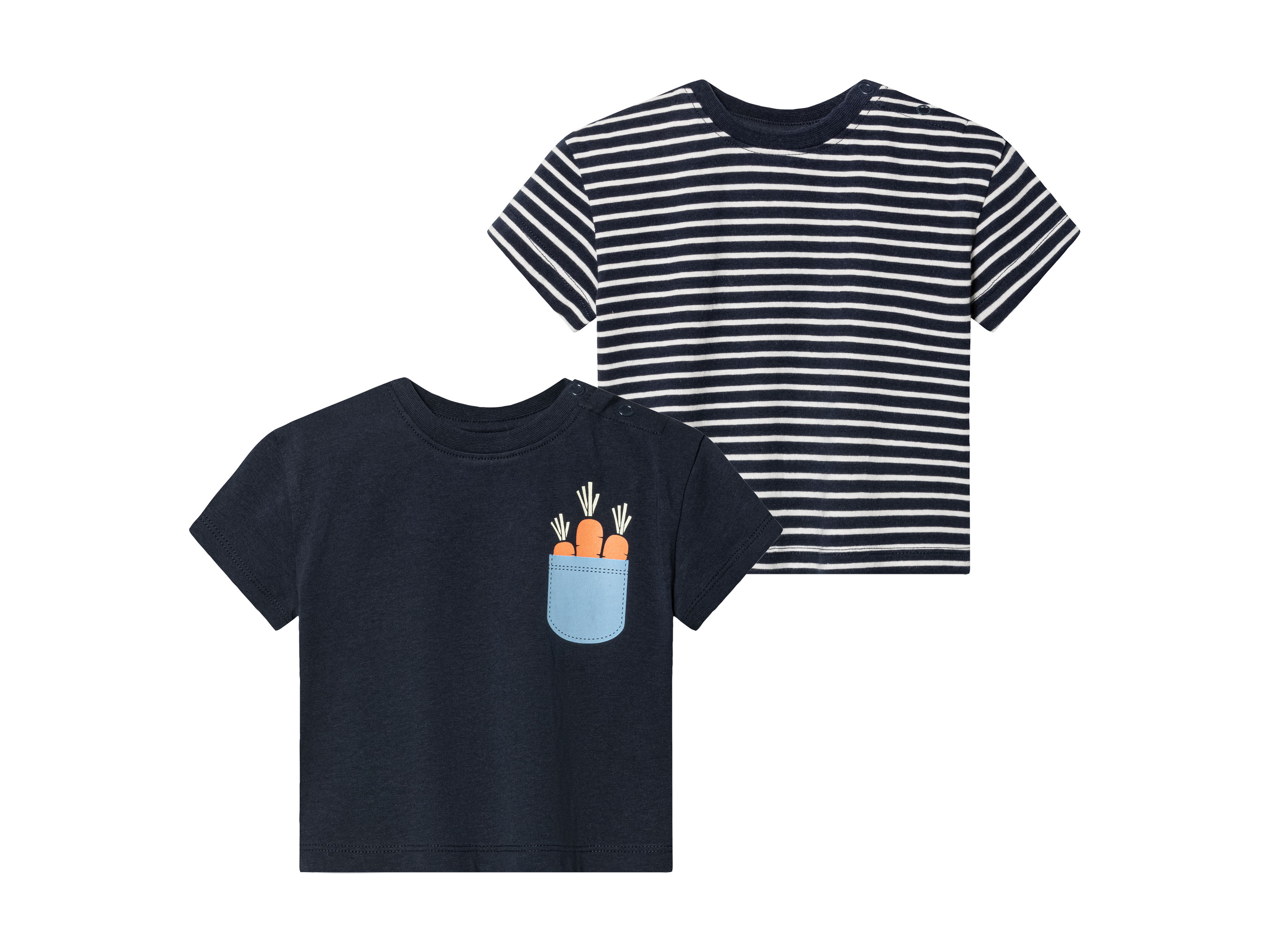 lupilu® Baby T-Shirts, 2 Stück (Blau, 74/80) | 04335633064768