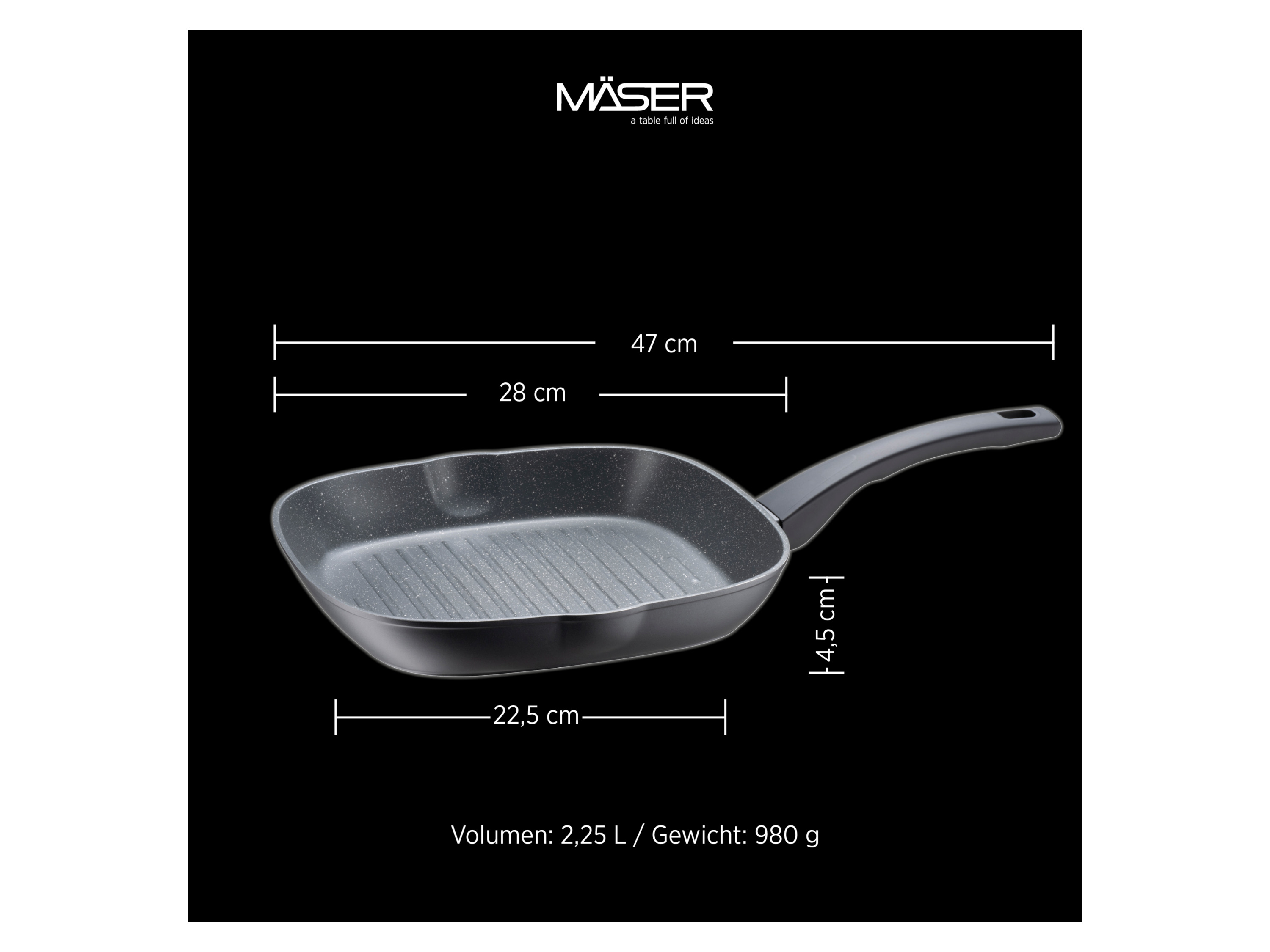 MÄSER Pfannen »Serie Leonis« (Grillpfanne) – Bild 3 von 3