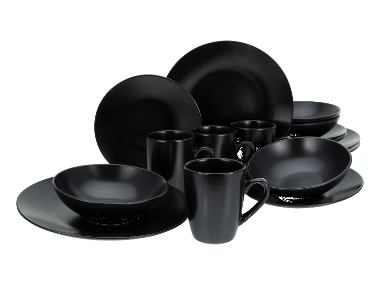 Creatable Geschirrset »Black Matt«, 16-teilig
