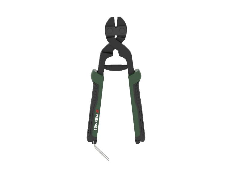 Grüne und schwarze Bolzenschneider mit ergonomischen Griffen.