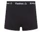 Schwarze Reebok Boxershorts mit weißem Logo-Gummibund.