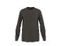 Dunkelgraues Langarm-Henley-Shirt für Herren mit Knöpfen