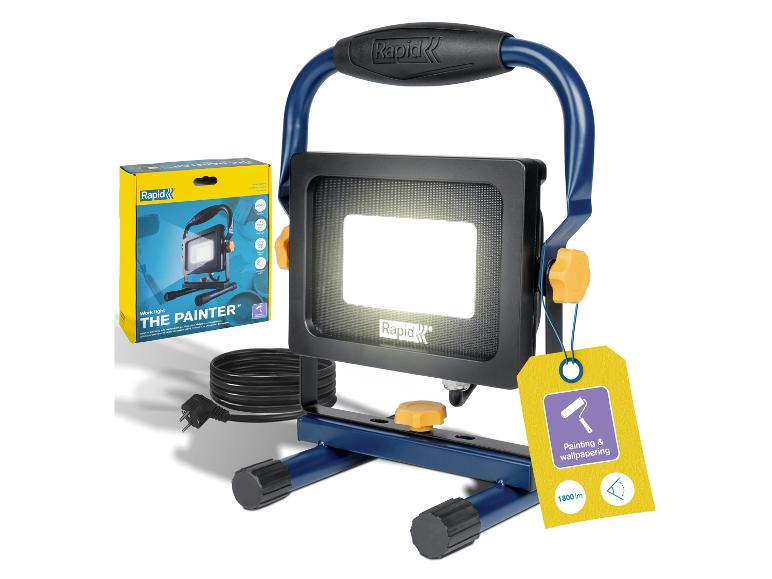 LIVARNO® Arbeitslicht „The Painter“ mit Verpackung und Etikett, zum Malen und Tapezieren.