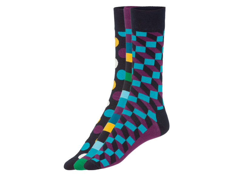 Gehe zu Vollbildansicht: Happy Socks Damen Herren Geschenkebox, 3 Paar Socken, mit Baumwolle - Bild 20