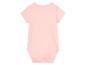 Hellrosa Baby-Body, Rückseite.
