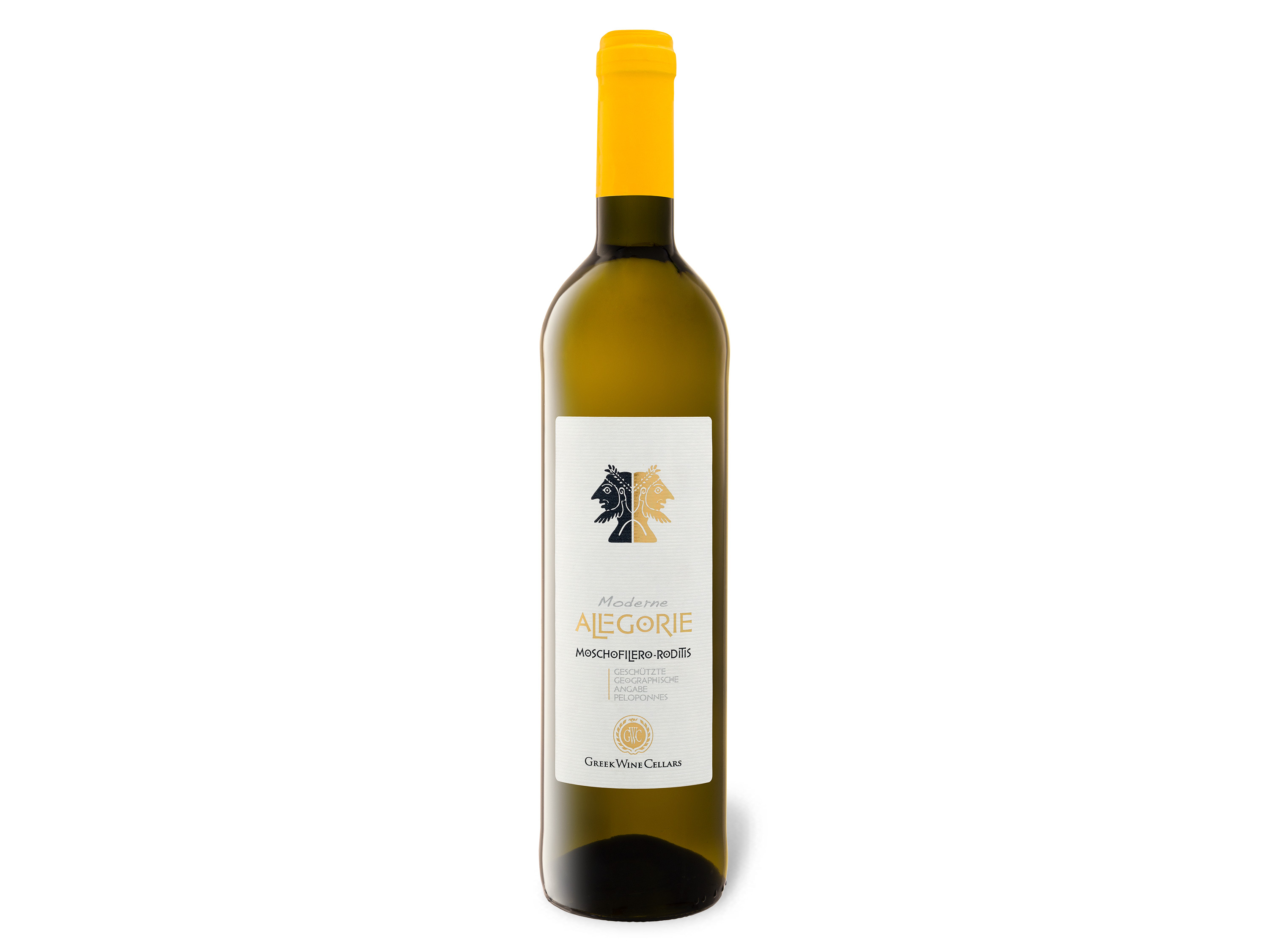 Greek Wine Cellars Moderne Alegorie Moschofilero Roditis PGI trocken, Weißwein 2019 Wein & Spirituosen Lidl DE