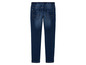 Blaue Skinny Jeans mit elastischem Bund.