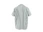 Gestreiftes Kurzarmhemd für Herren in Grau, Rückansicht