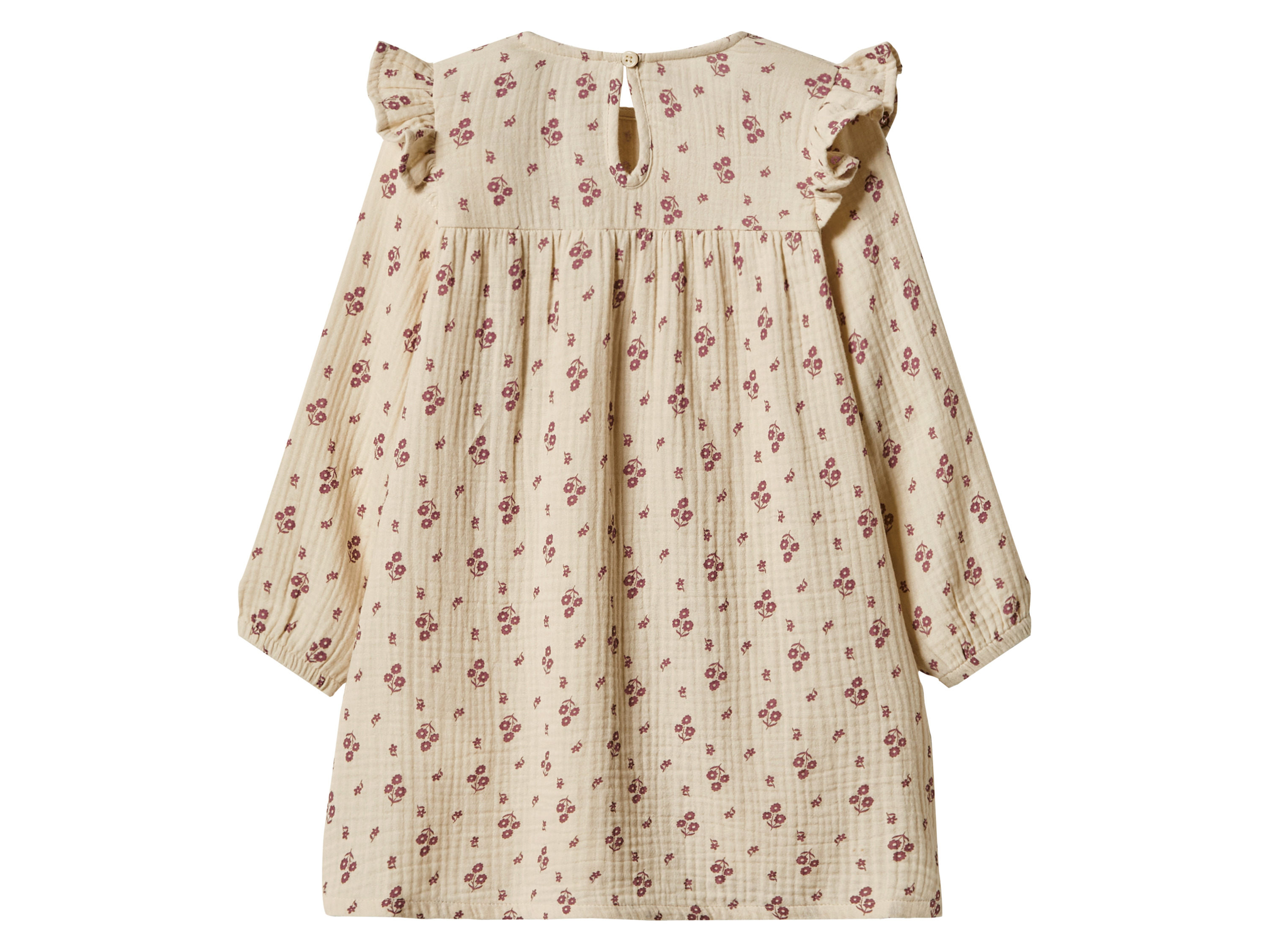 Thumbnail - lupilu® Kleinkinder Mädchen Kleid (Creme, 110/116)