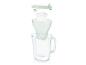 Zerlegter Brita Wasserfilter mit Kanne, Trichter, Filter und Deckel.