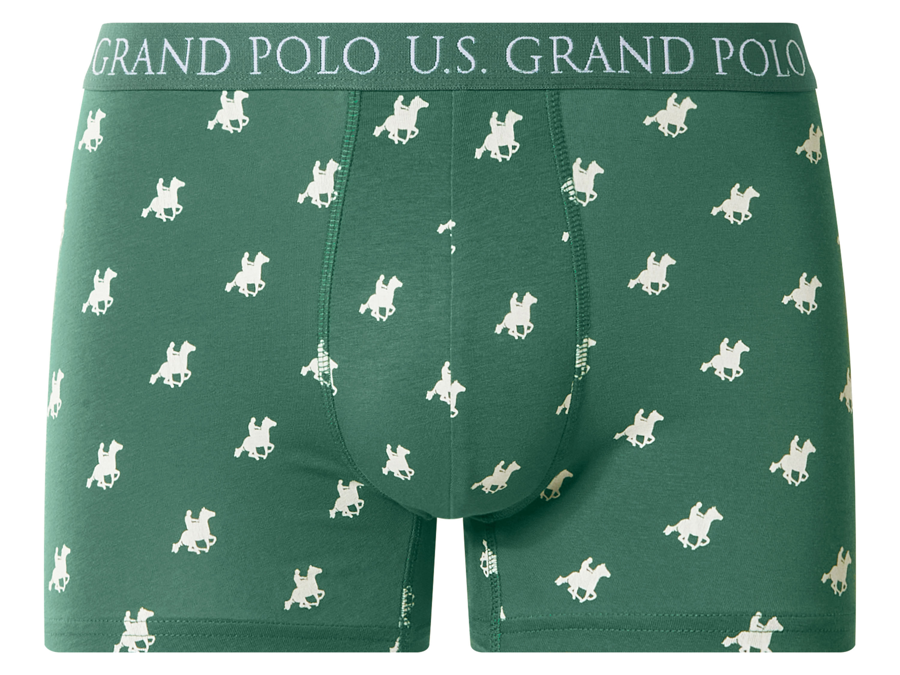 ESMARA MEN x U.S. Grand Polo Herren Boxer, 3 Stück (grün/schwarz/weiß, 5/M) – Bild 3 von 4