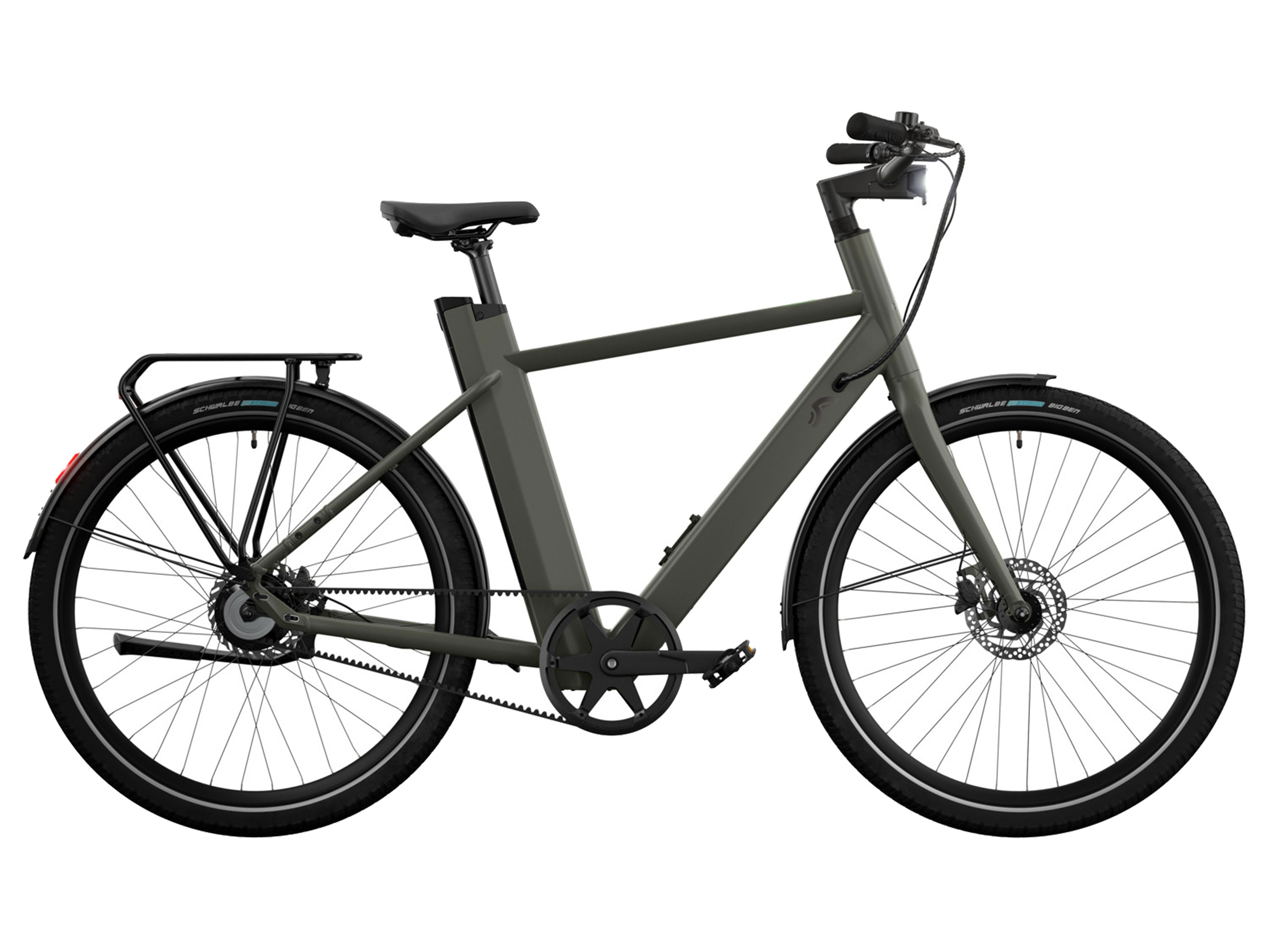 Thumbnail - CRIVIT Urban E-Bike X.3 Belt Drive (Olive Green)