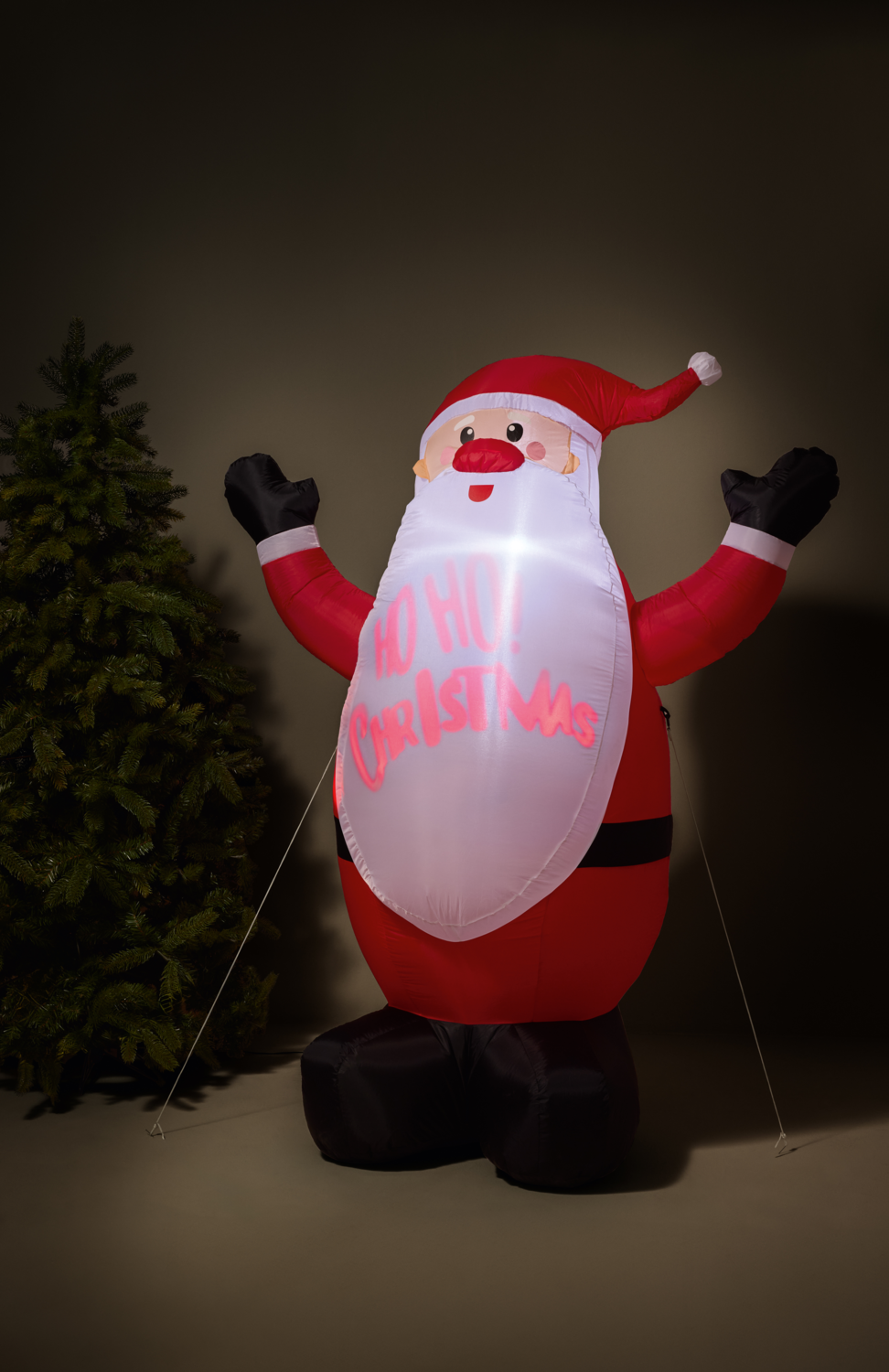 LIVARNO® Selbstaufblasende LED-Weihnachtsfigur (Weihnachtsmann) – Bild 2 von 4