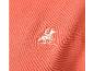 Hellorangenes Poloshirt mit gesticktem Reitermotiv.