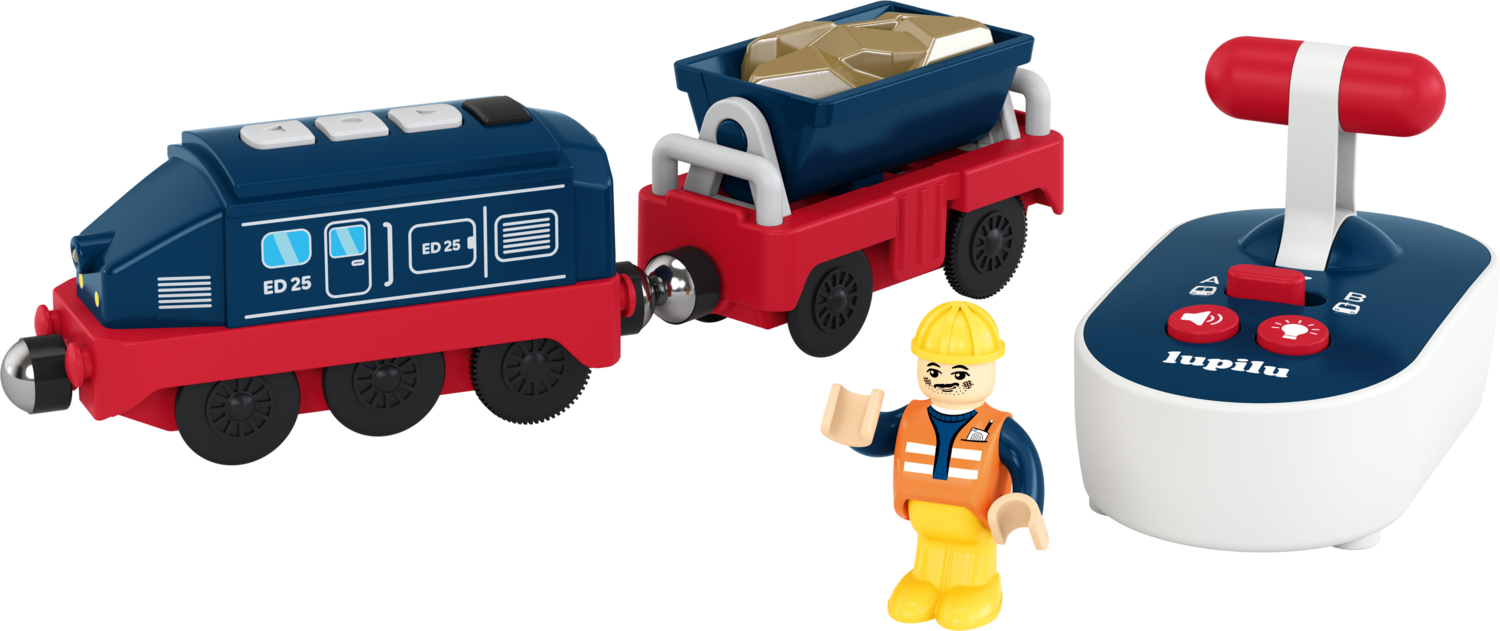 LUPILU® Ferngesteuerter Zug, 4-teilig (Feuerwehr)""