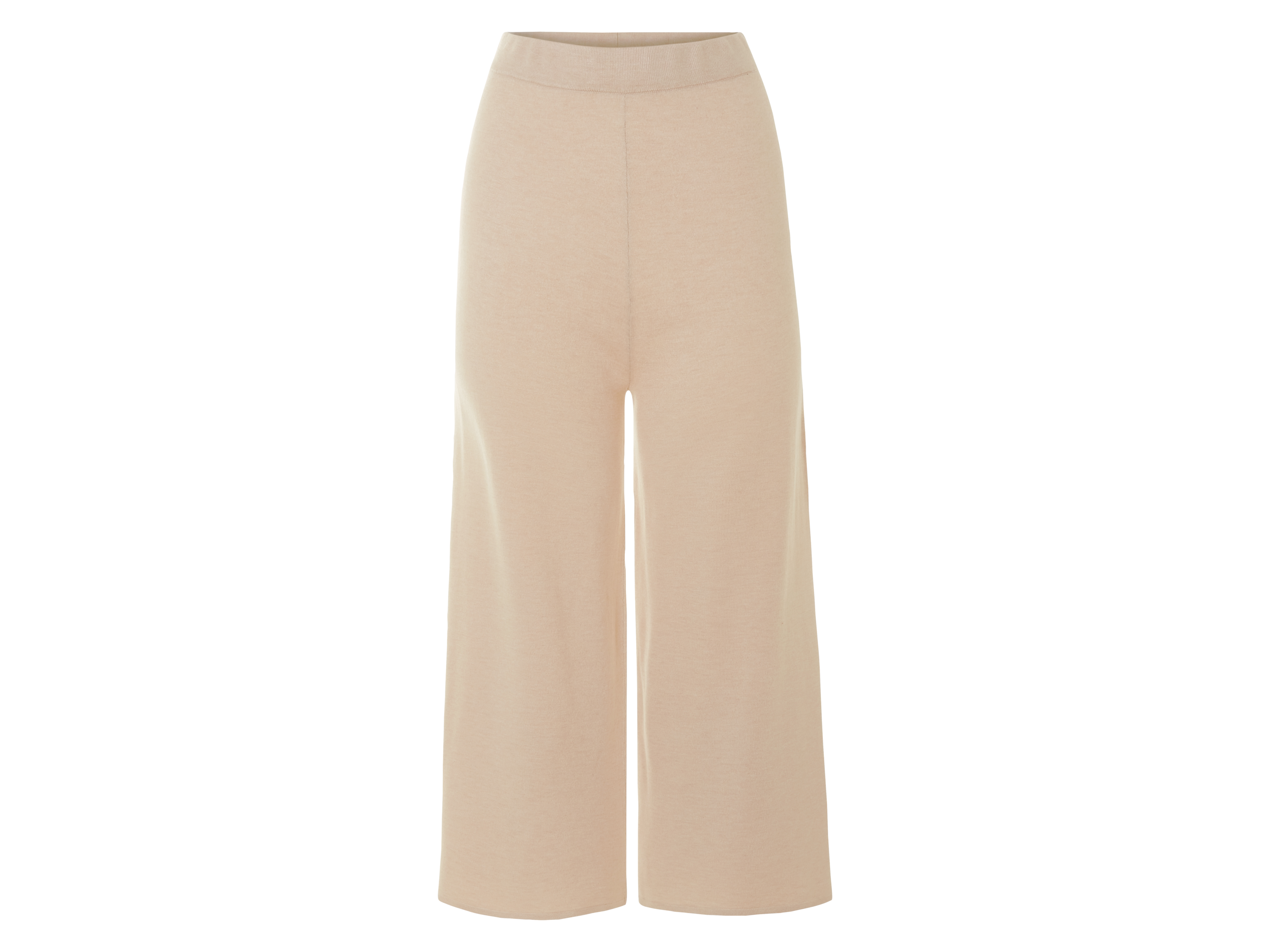 ESMARA® Damen Feinstrick Hose, besonders weich und anschmiegsam (Beige, L(44/46))