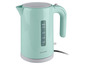 Ein mintgrüner Wasserkocher von SilverCrest.