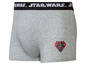 Graue Star Wars Boxershorts mit Darth Vader-Motiv.