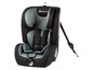 Ein schwarzer Autositz der Marke BeSafe mit einem grauen Karomuster.