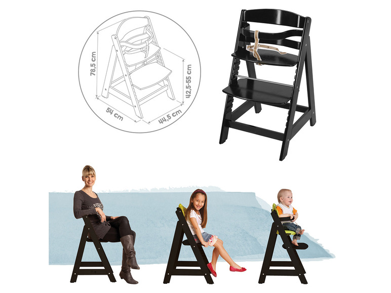 Gehe zu Vollbildansicht: roba Hochstuhl »Sit Up«, Treppenhochstuhl aus Holz - Bild 7