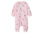 Rosa Baby-Strampler mit Wildtier-Print